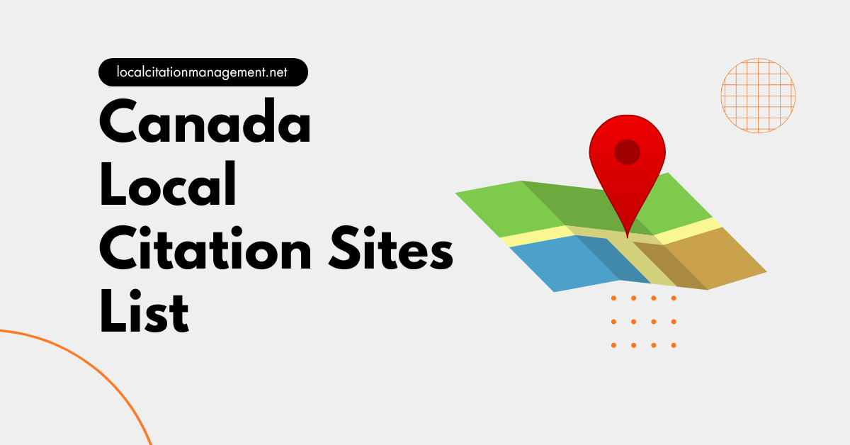 Canada Local Citation Sites List